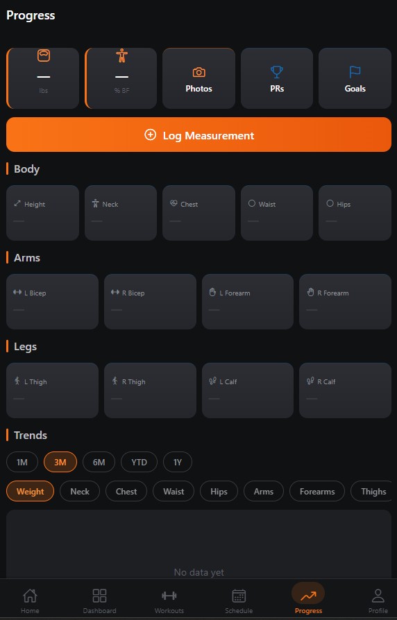 Hi-fi prototype — Progress screen